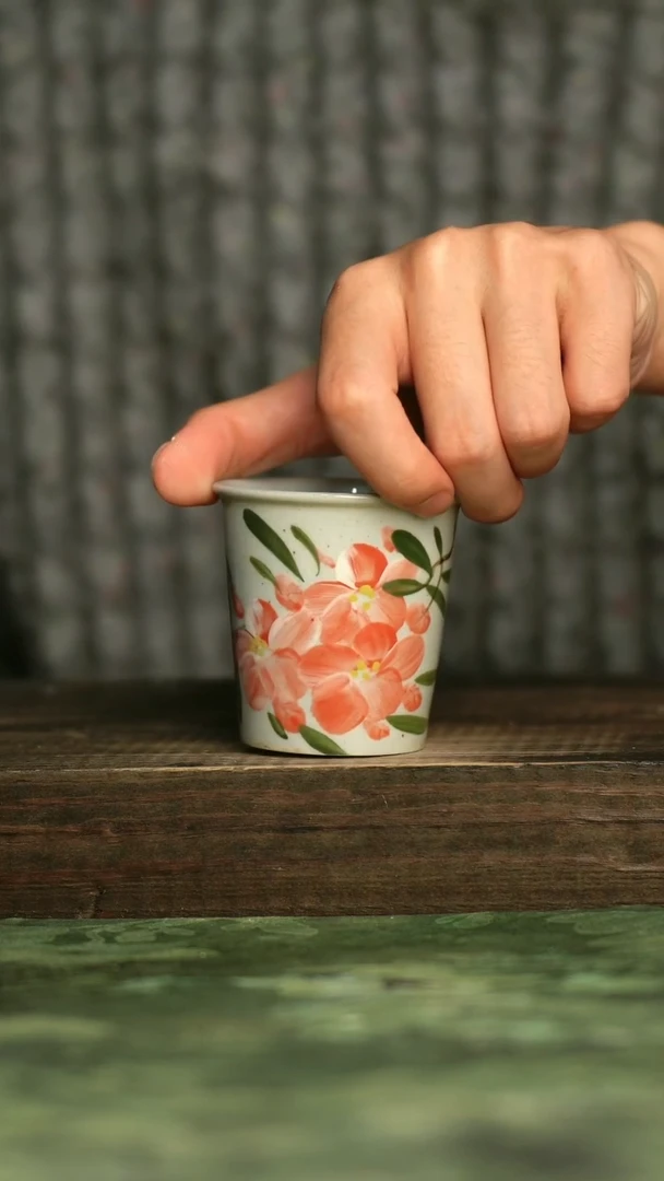 陶瓷青诗集手工手绘瓷器