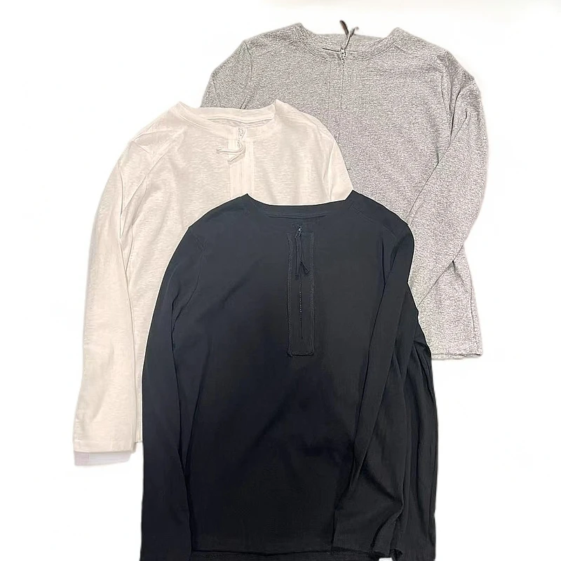 【陶姐家】8866-1半拉链套头休闲长袖T