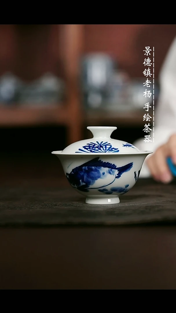 微瑕福利手绘高温现代瓷 气  鳜鱼小元宝100c