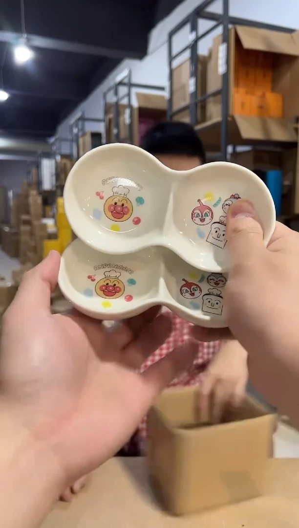 【闪购商品】杯面包超人花生蘸料碟2件套