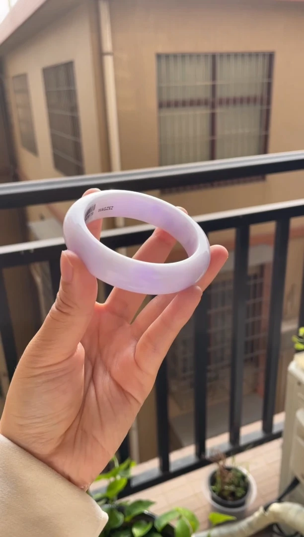 未镶嵌翡翠定制翡翠罗*i天然缅甸A货翡翠手镯55-56圈口