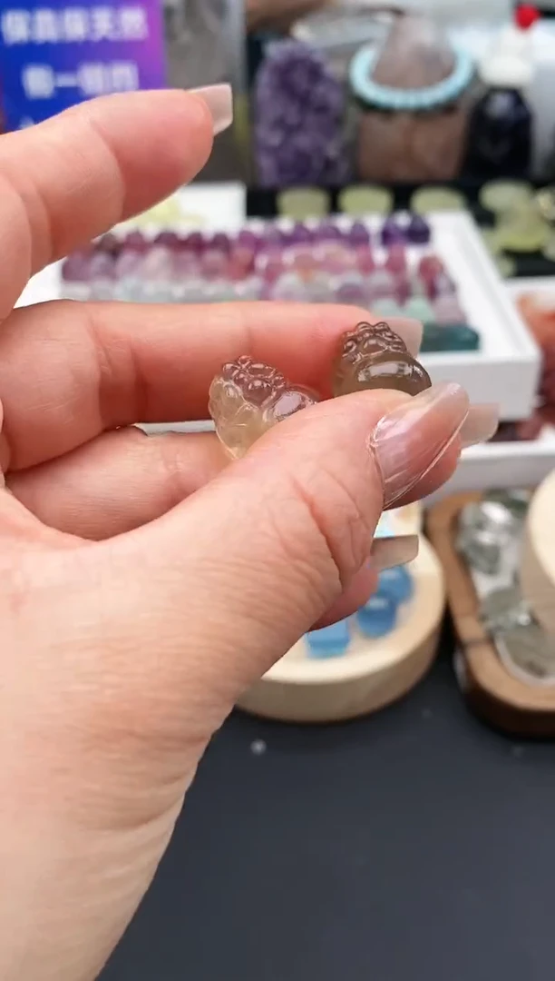 【闪购商品】萤石颈饰未镶嵌97a多样性发其一/1.15/1个