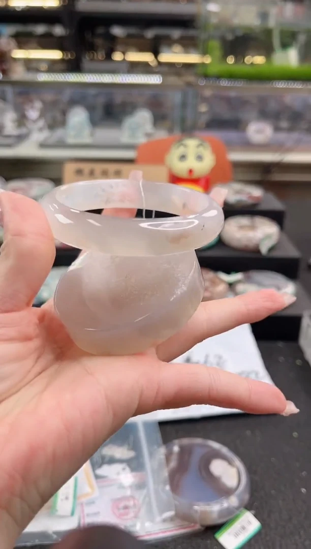 未镶嵌手镯石英质玉59圈口 （赠品镯心）393911