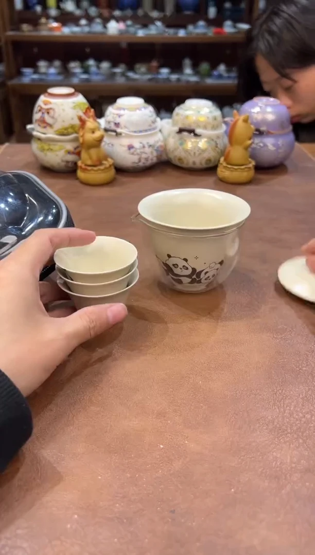 真的很便宜会开片的旅行茶具