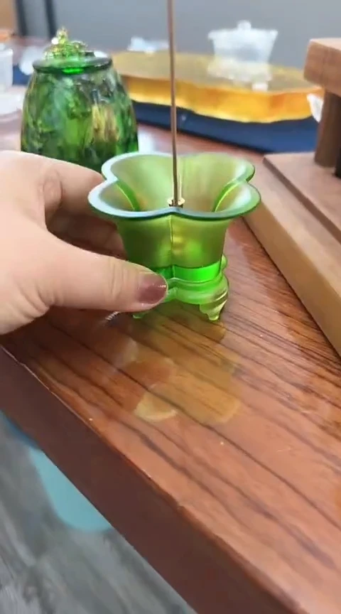 【闪购商品】茶盏琉璃醉落海棠香器