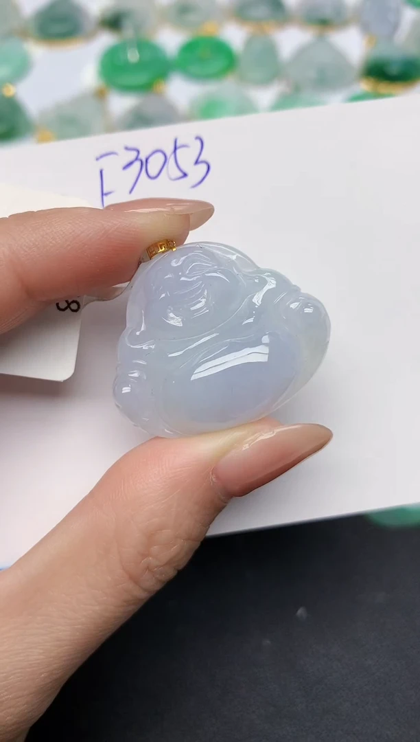 颈饰18K金镶嵌翡翠天然缅甸A货翡翠百元以上9元证书费自理