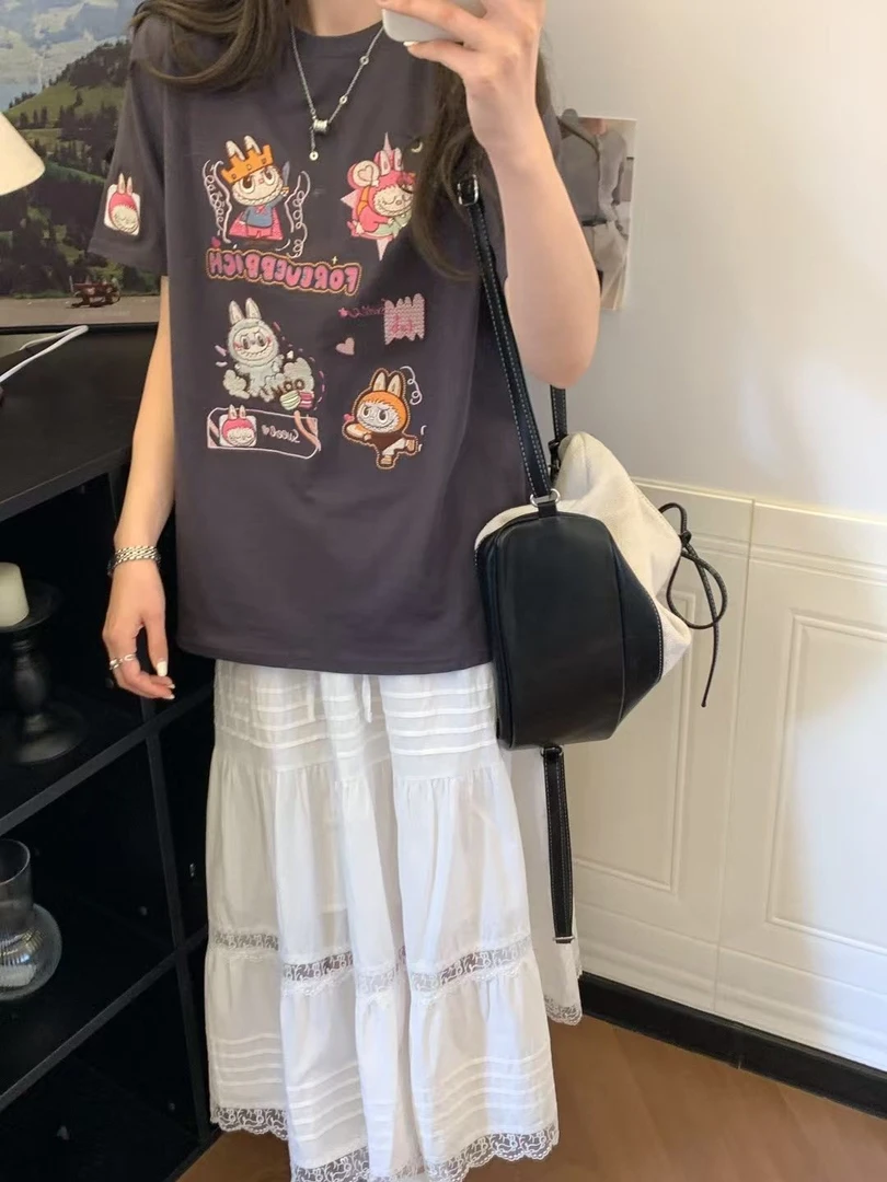 2509拉布刺绣T恤2509灰色