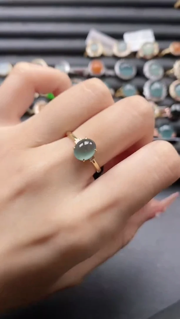 【闪购商品】翡翠戒指银S925镶嵌1111