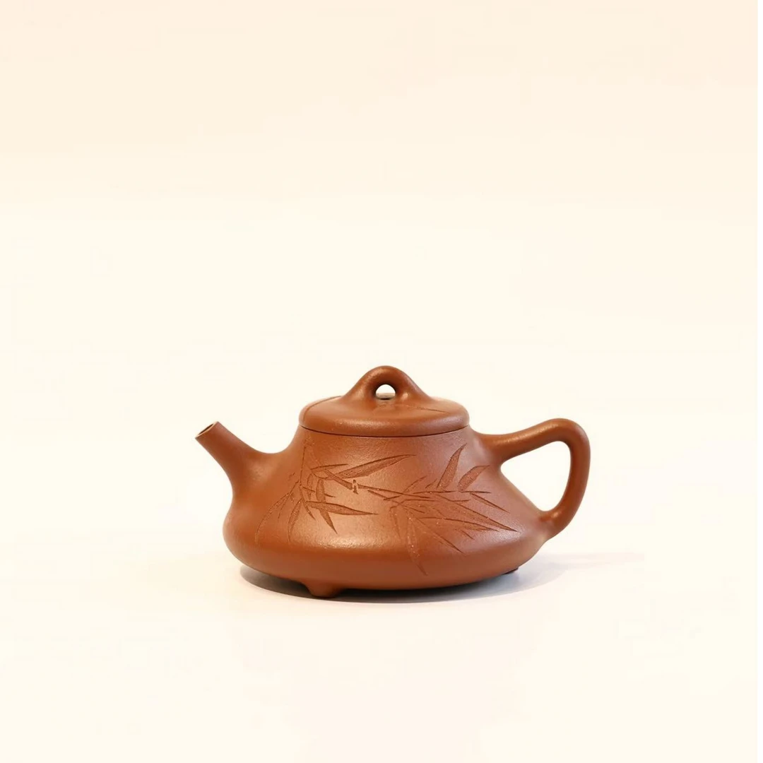 王赛【竹瓢】130cc 仅有的一把现货 泥料都没有了 谭海鸥刻