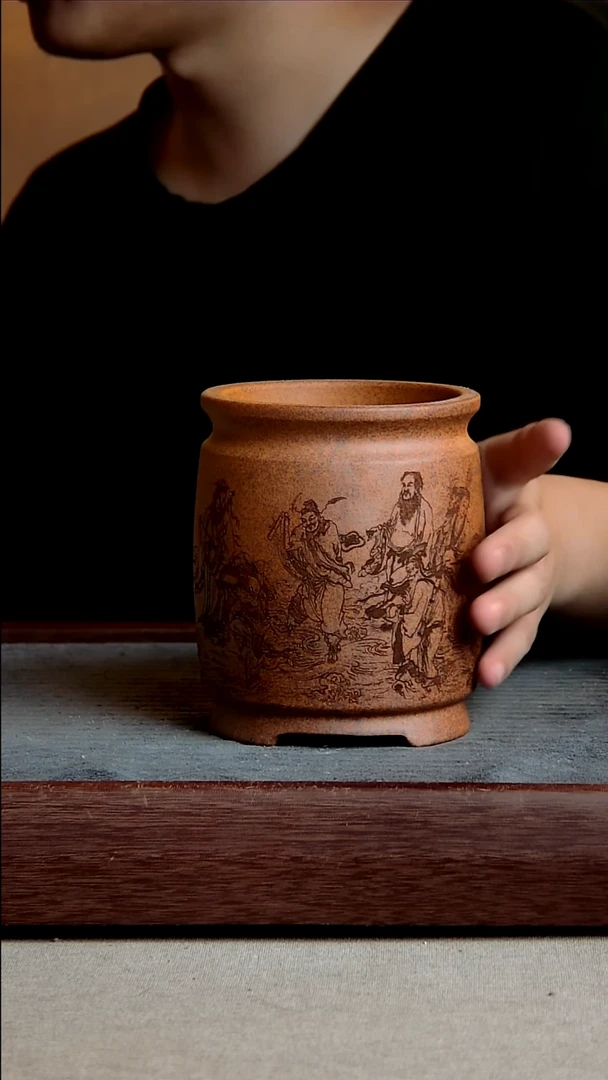 紫砂花盆9.5*13内径尺寸