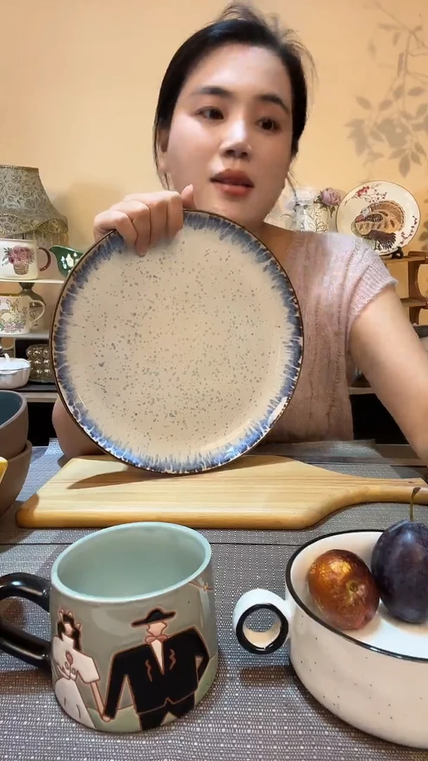 瓷片10.5英寸深盘 微瑕介意勿拍
