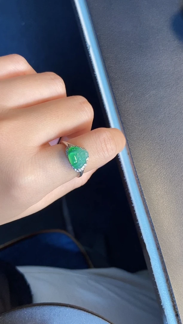 吊坠(不含链)银S925镶嵌翡翠1