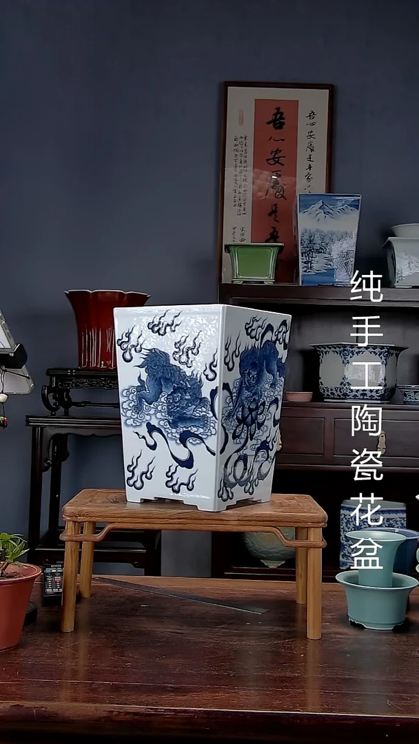 景德镇陶瓷手工花盆