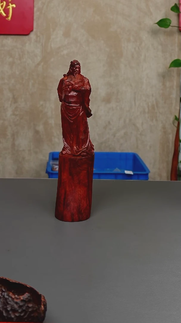 小叶紫檀印度小叶紫檀 关二爷摆件