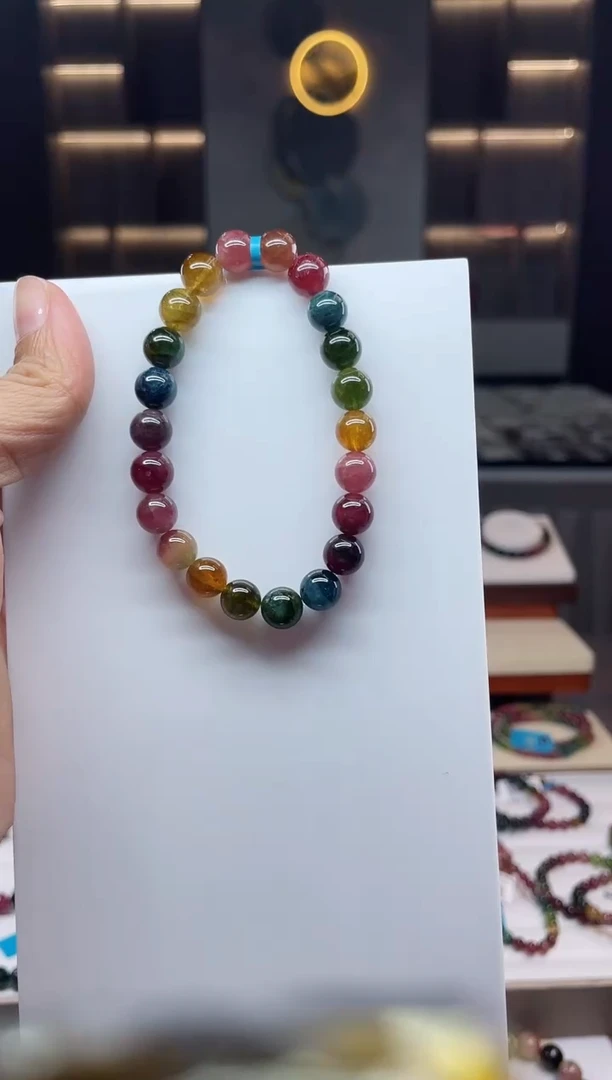 单圈手串未镶嵌碧玺（多样性发一条）Q