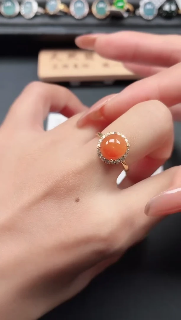 银S925镶嵌戒指翡翠11111