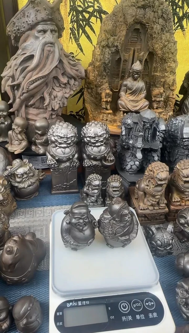 铁精致创意文武财神