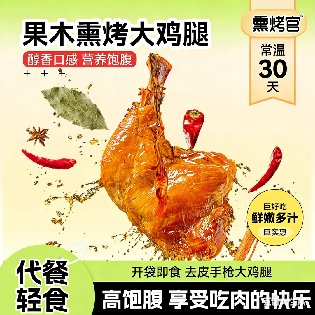 官方大鸡腿鸡胸肉新鲜解馋健身营养轻食瑜伽饱腹即食高蛋白减脂餐
