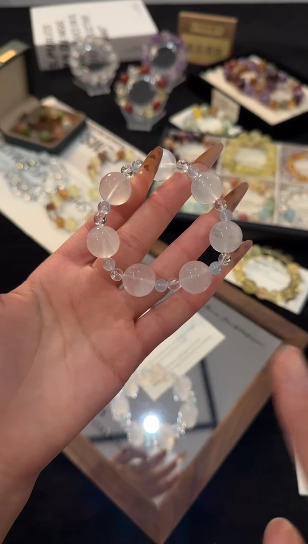 未镶嵌手链水晶奶白晶x3336