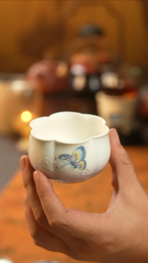 茶具蝶恋花主人杯