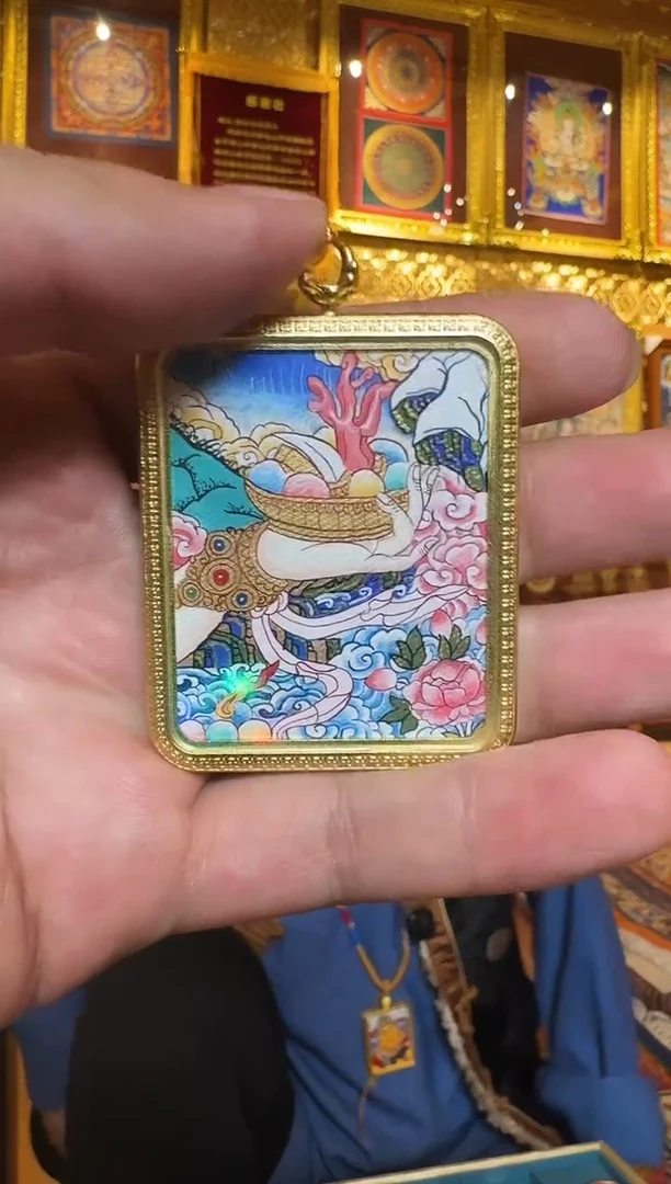 吊坠聚财佛母-热贡直发