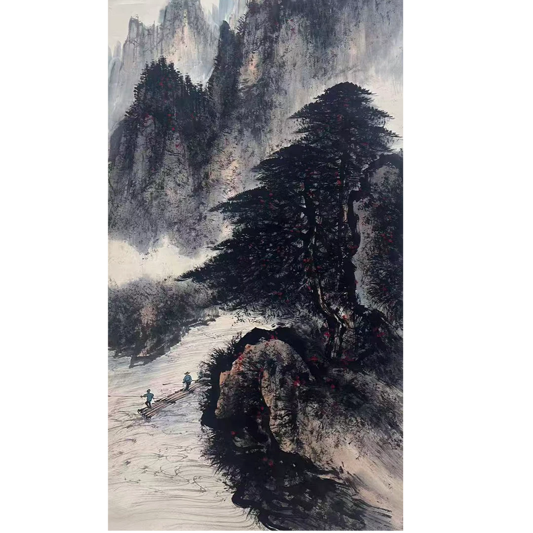 DY11824 山水 纸本 136*67