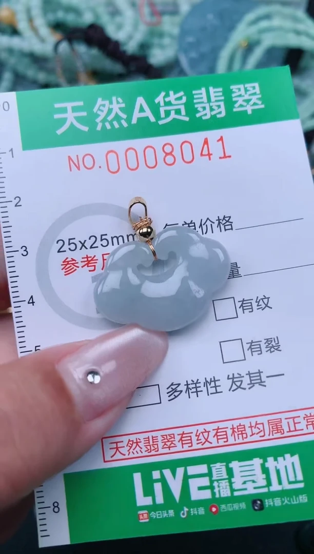 翡翠未镶嵌颈饰.0008041