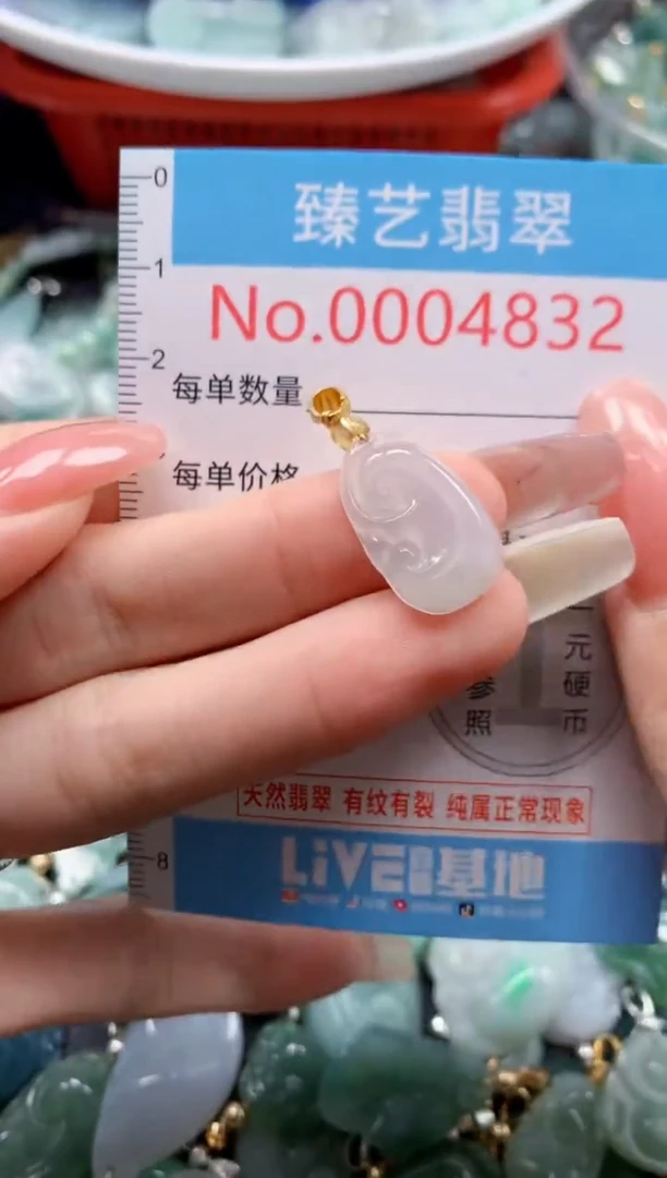 翡翠未镶嵌吊坠(不含链)4832