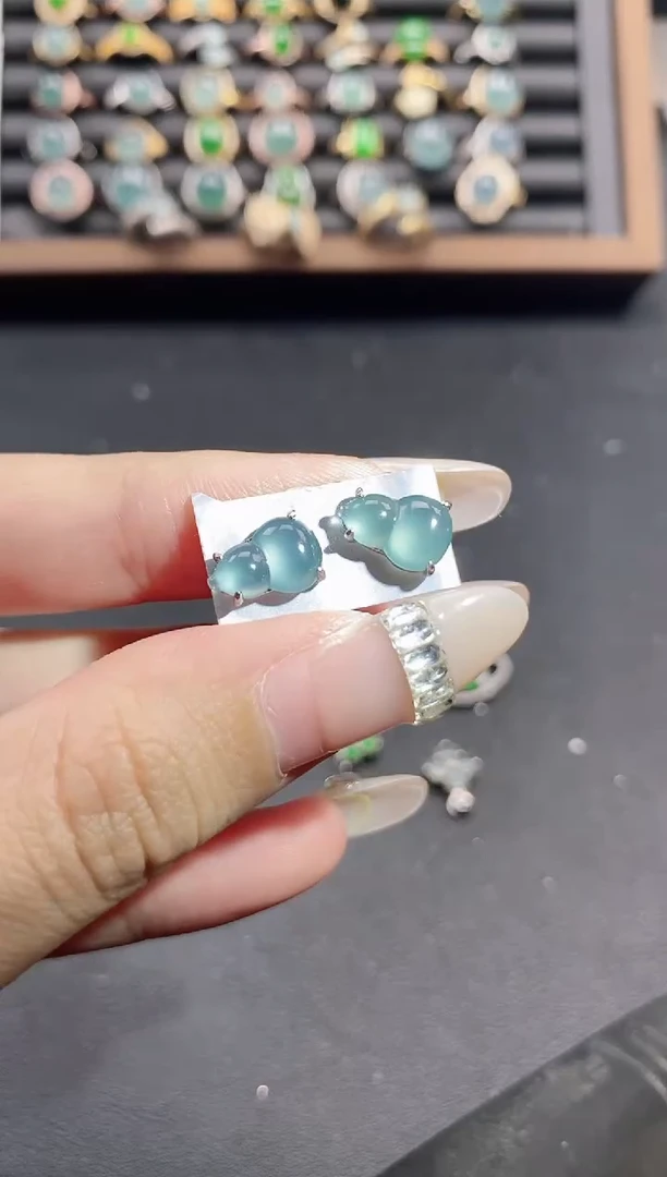 银S925镶嵌戒指翡翠51511