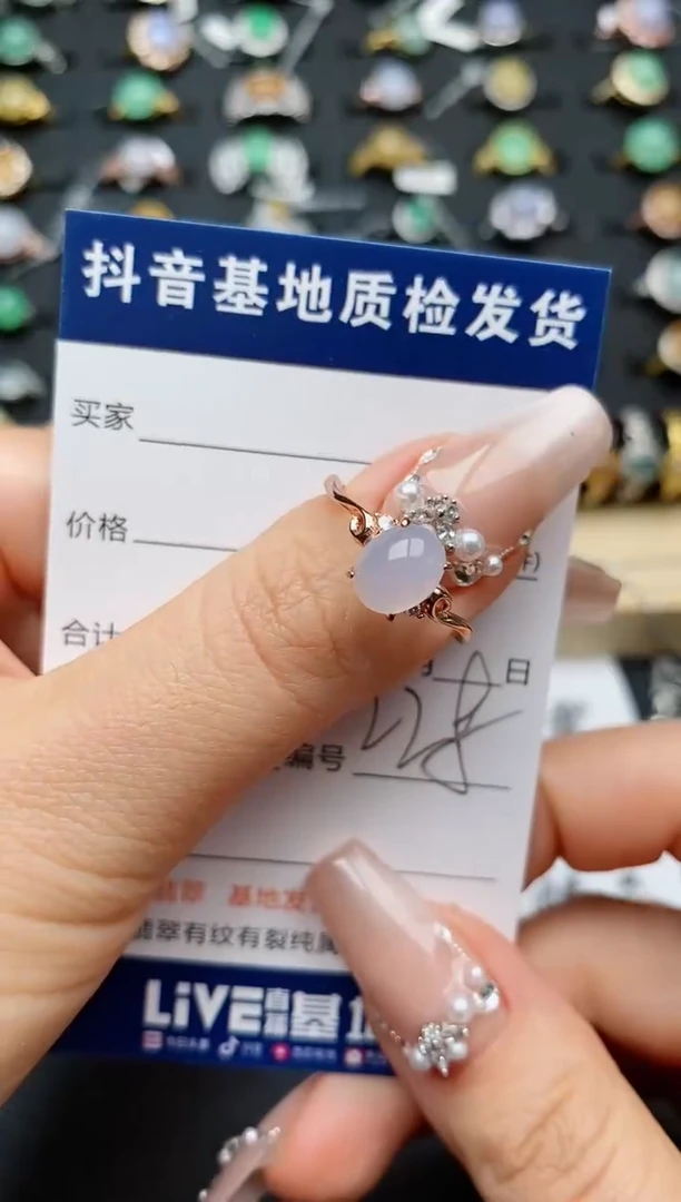 翡翠戒指银S925镶嵌.............