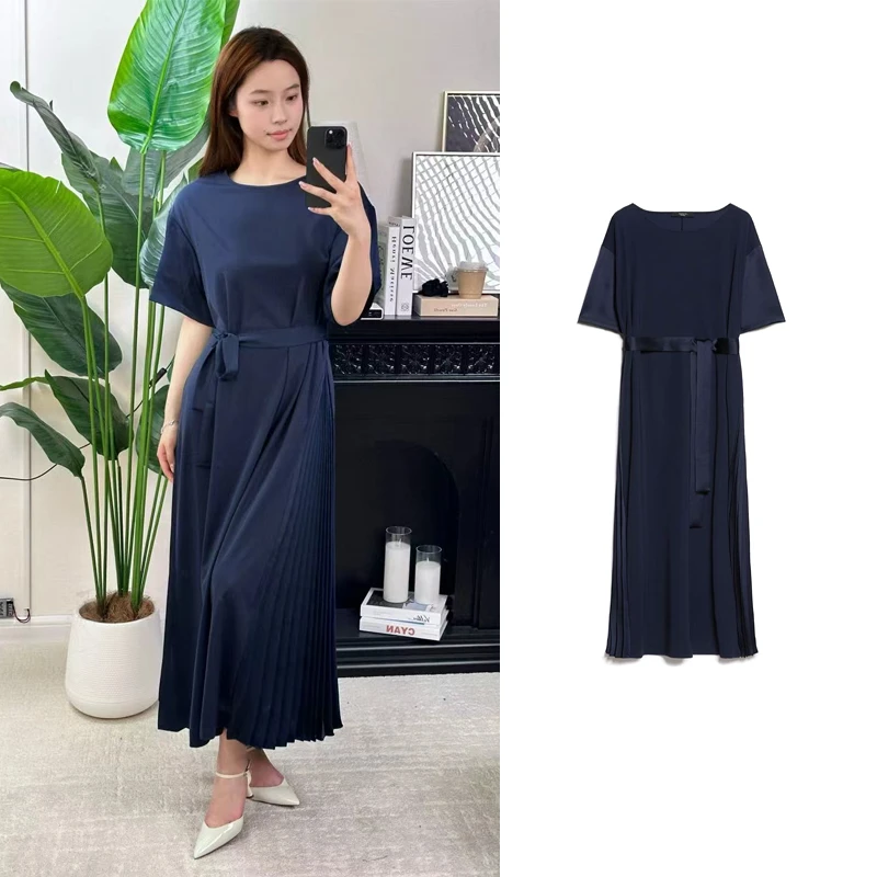 未使用 MaxMara 国现 百搭简约纯色连衣裙 CQ0065