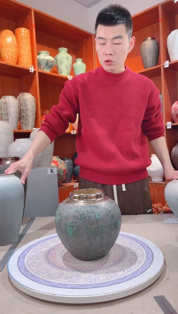 【闪购商品】瓶青铜 小号 陶瓷花瓶 无花