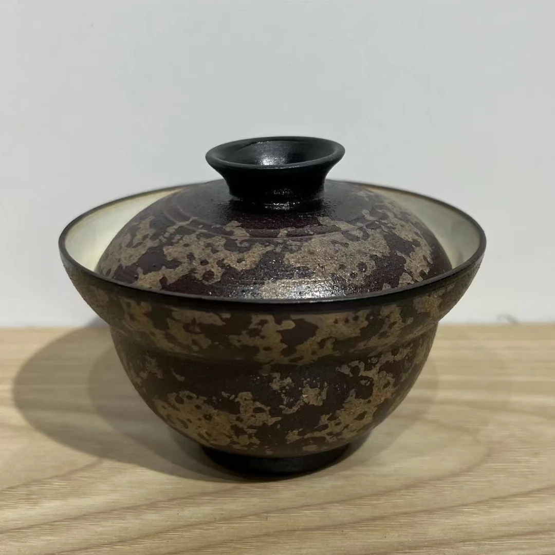 【半闲】 | 斑竹釉葫芦盖碗