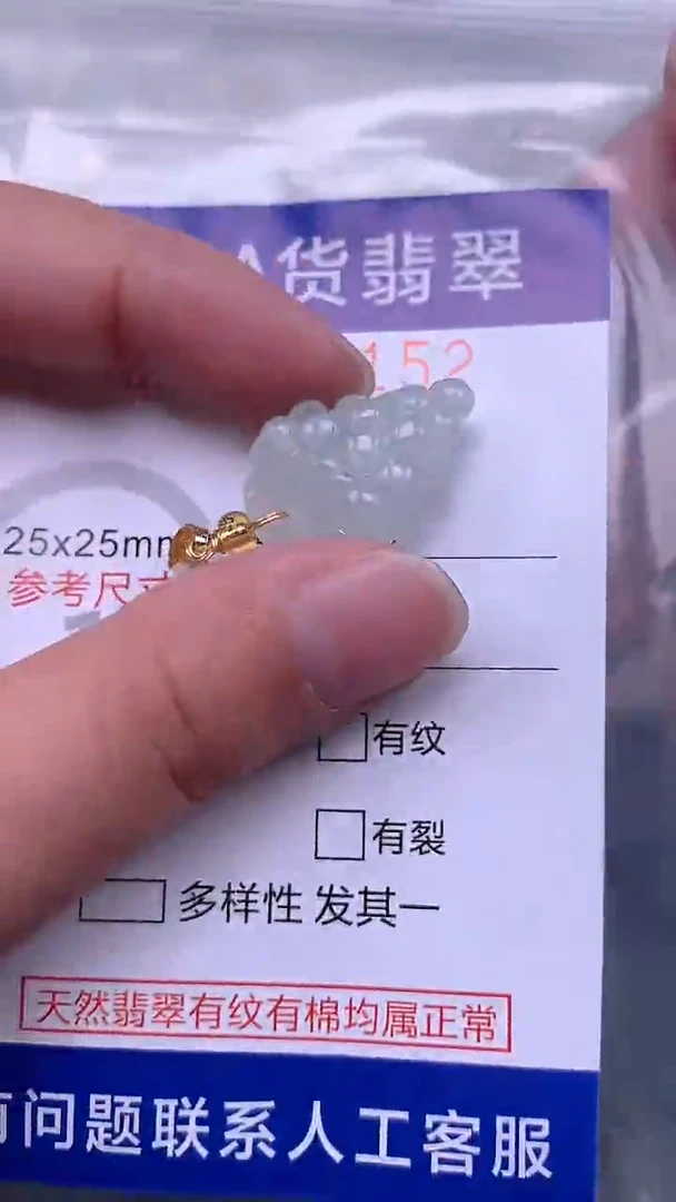 翡翠未镶嵌吊坠(不含链)1