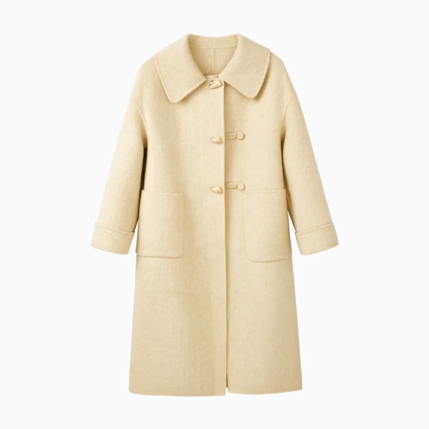 DUOXIRUI朵熙芮休闲女士经典羊毛大衣时尚气质双面呢百搭