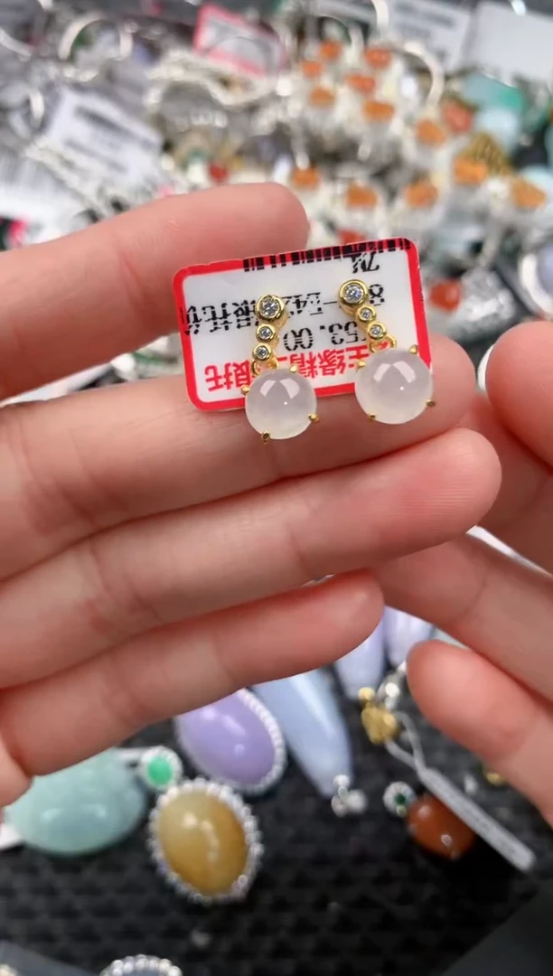 银S925镶嵌戒指翡翠999---9