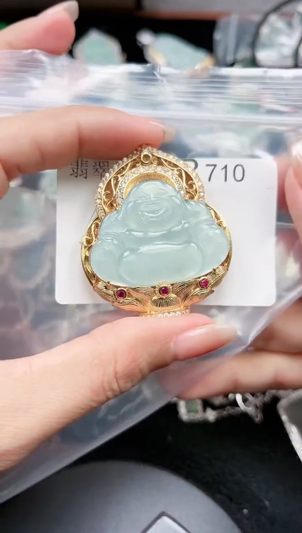 【闪购商品】翡翠颈饰未镶嵌710赠皮绳