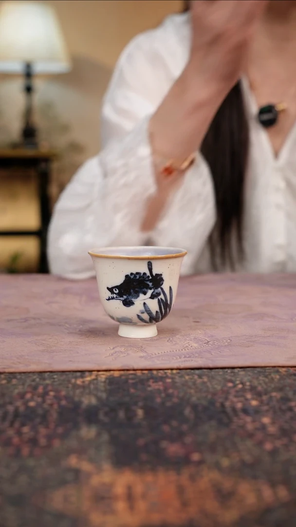 杯景德镇陶瓷杯碗柴烧多人