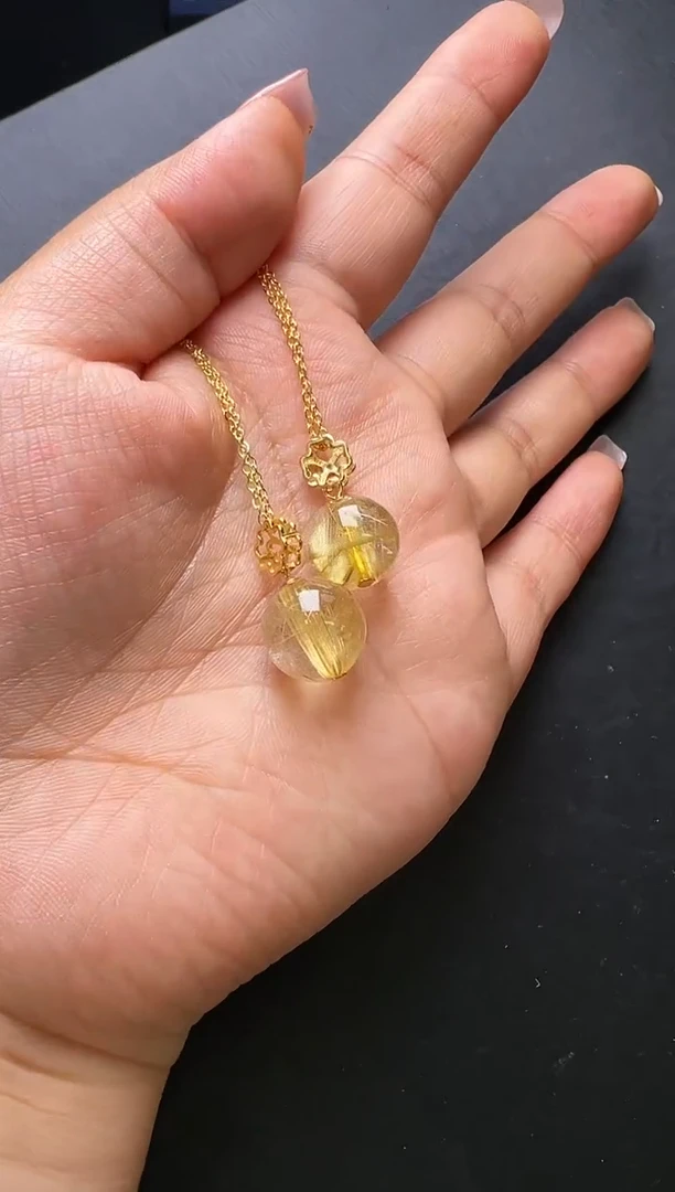 未镶嵌吊坠(赠链)水晶钛晶吊坠多样性发一 M30332