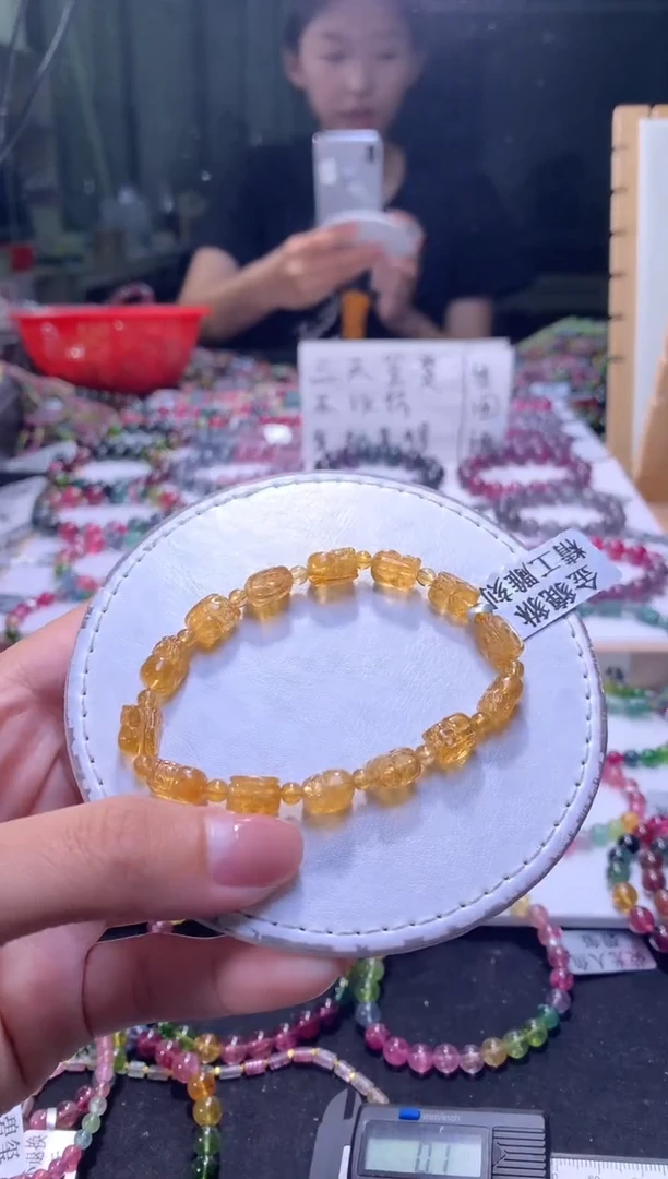 未镶嵌手串碧玺A162【天然碧玺】