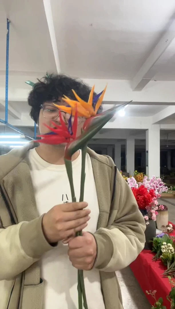 【闪购商品】仿真绿植天堂鸟3束