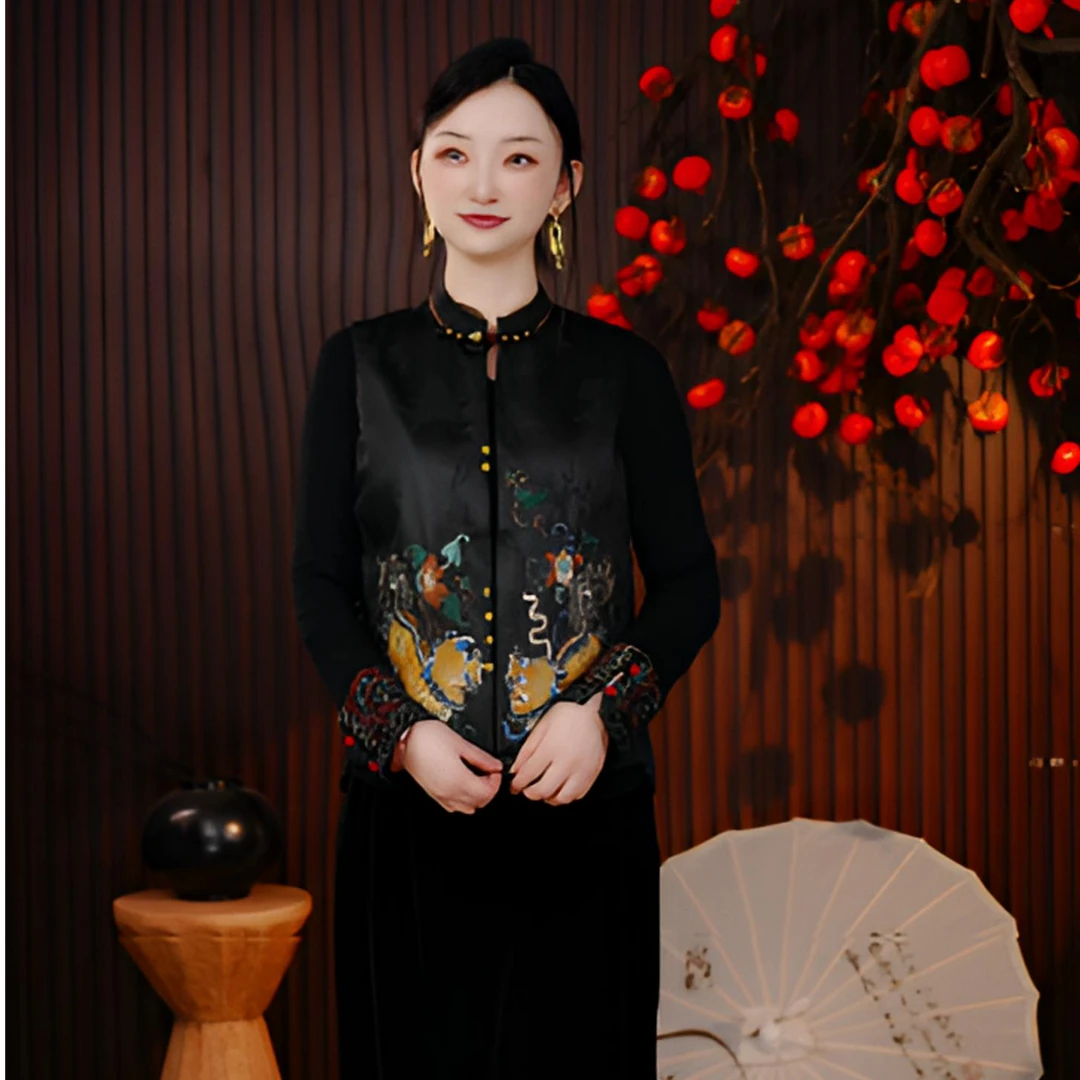 [祥瑞]小雪新中式国风妈妈装马夹