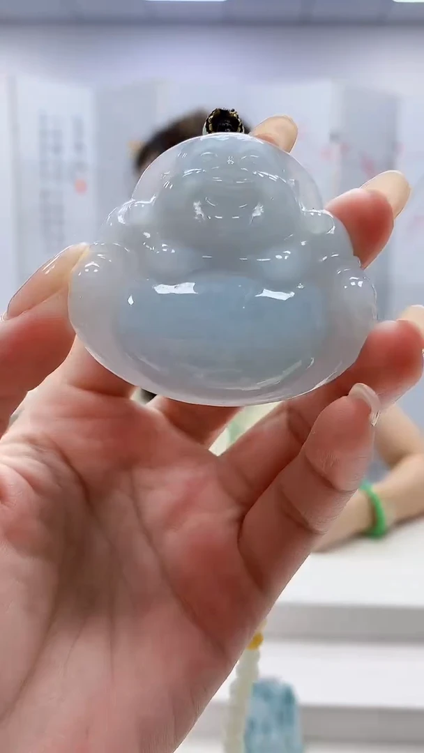 未镶嵌定制翡翠4957lr-毛货挂件赠珠链14