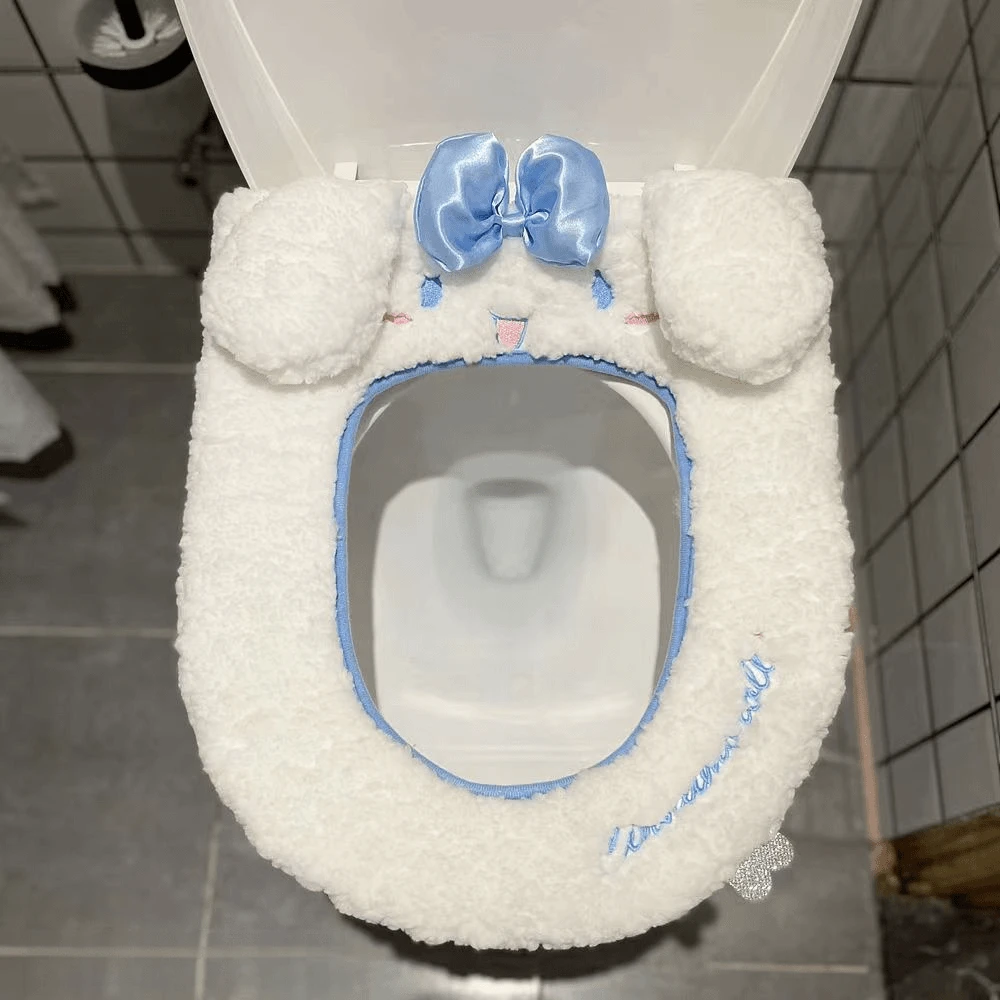 可爱马桶垫冬季加厚家用加绒保暖马桶坐垫坐便器套卫生间马桶座垫