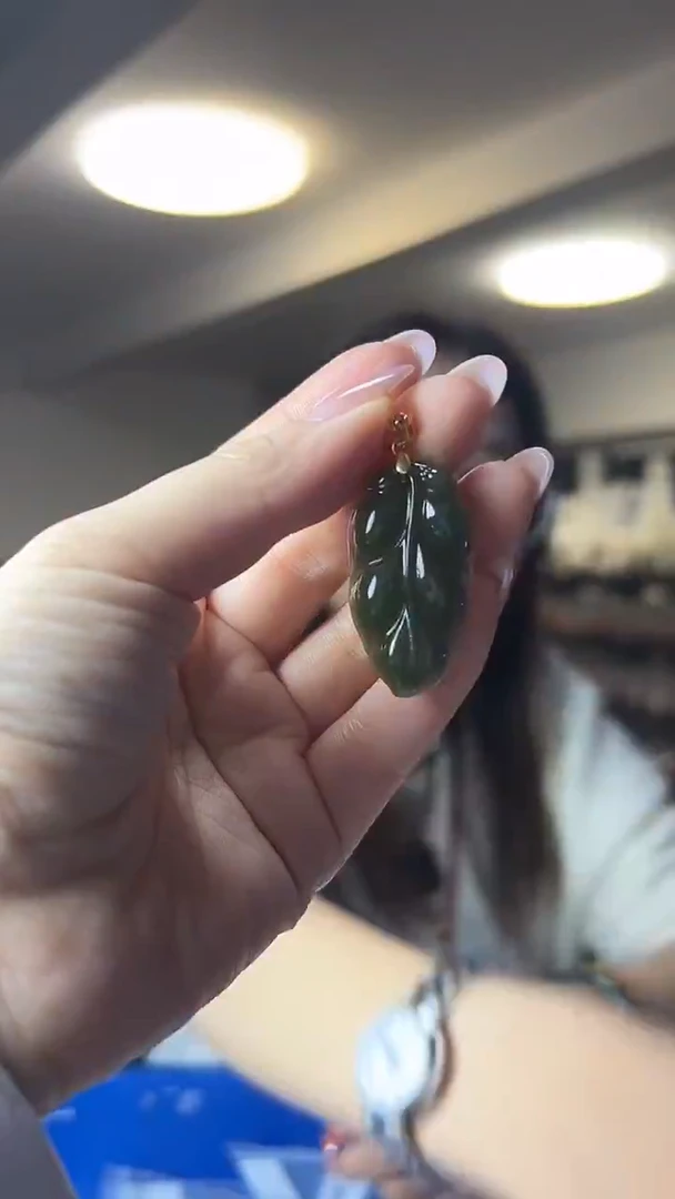 颈饰银S925镶嵌和田玉（多样性发一件）