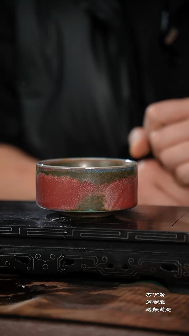 115-1带足直壁杯（炉钧釉 王建勋）