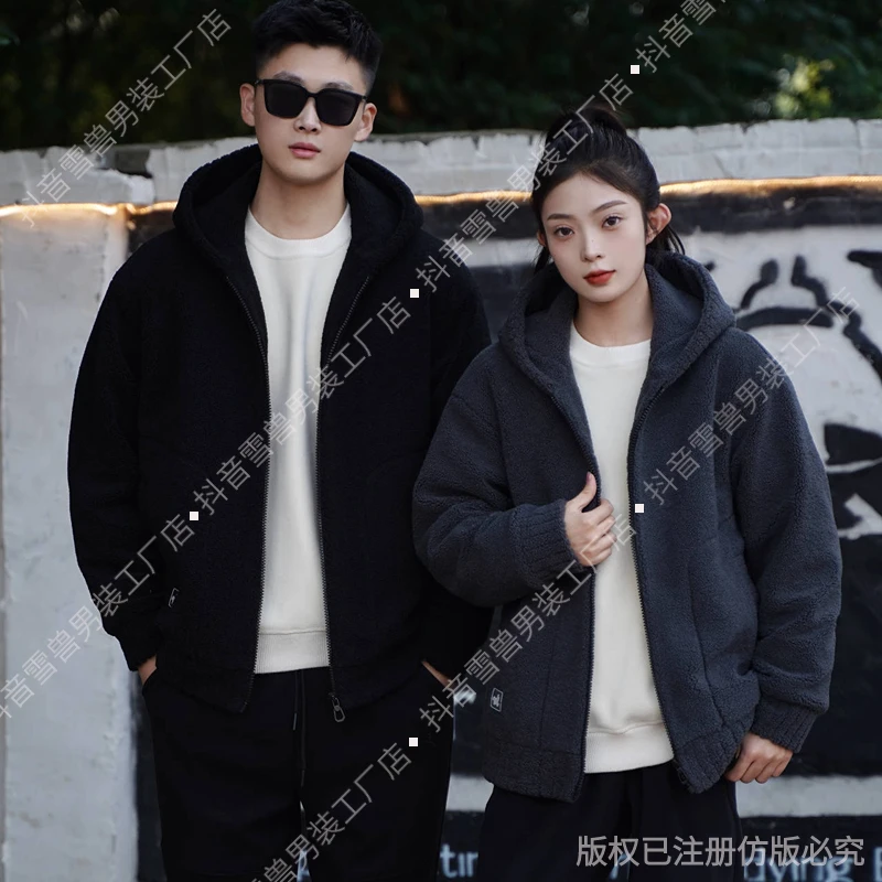 【帽款加棉】新款男女同款防寒加绒保暖夹克百搭休闲男秋冬外套HT