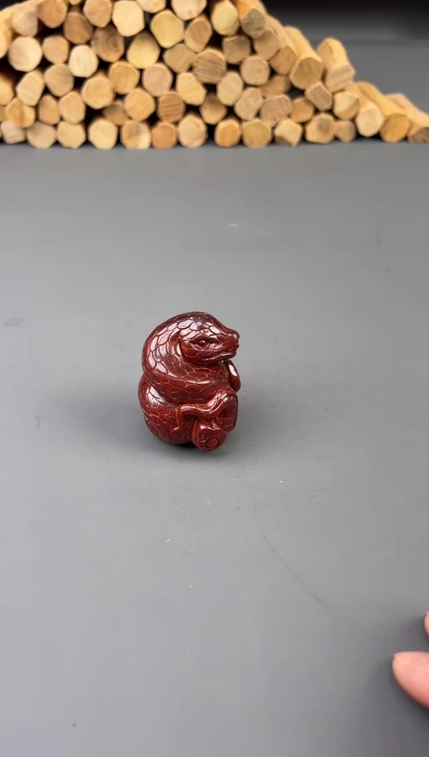 檀香紫檀（小叶紫檀）把件印度小叶紫檀  蛇