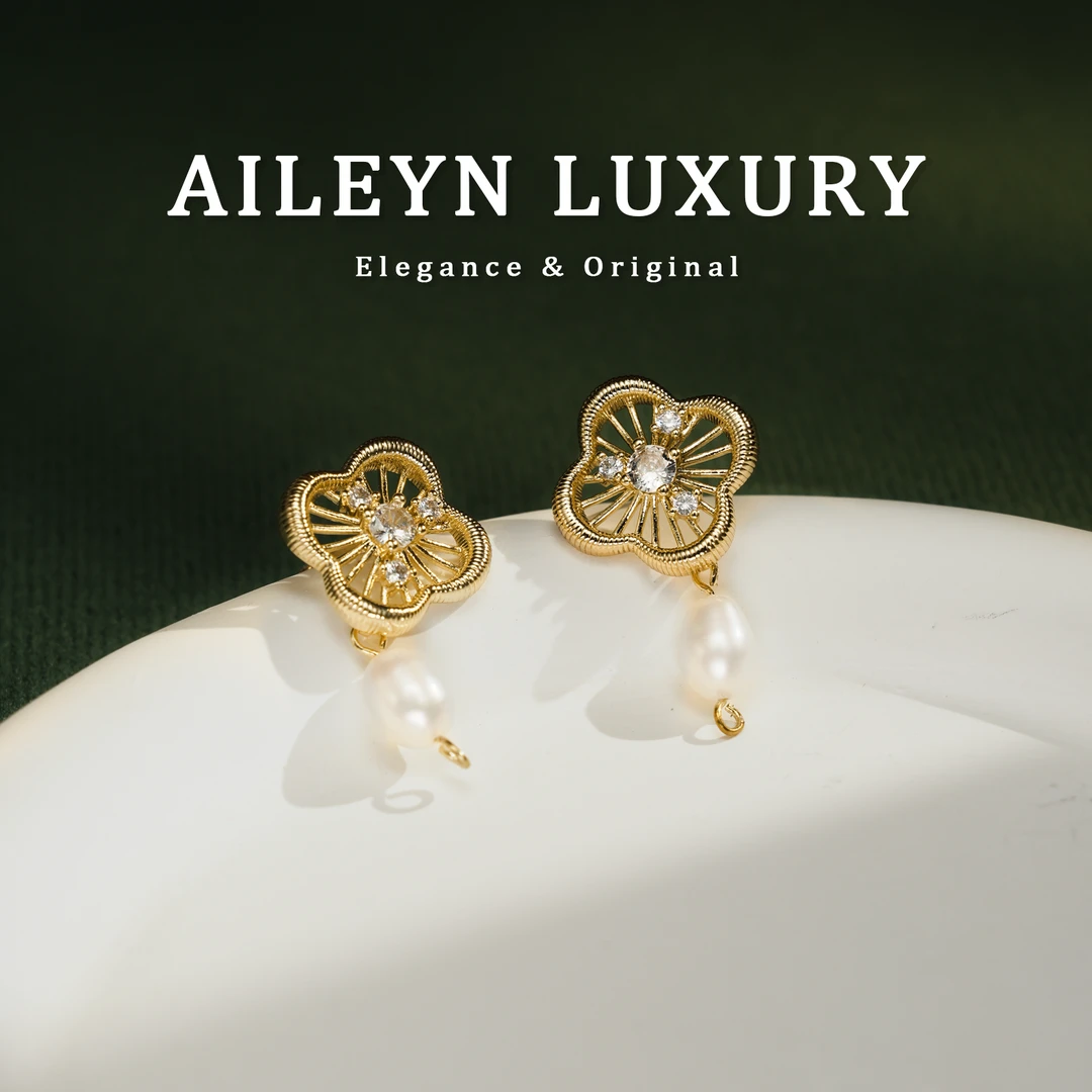 925银耳饰 Aileyn【午后香颂】法式优雅高定耳坠气质温婉优雅氛围感