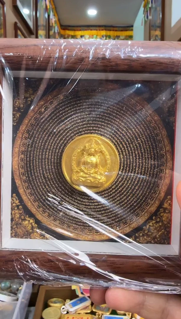 吊坠大老师摆台-热贡纯手绘 唐卡